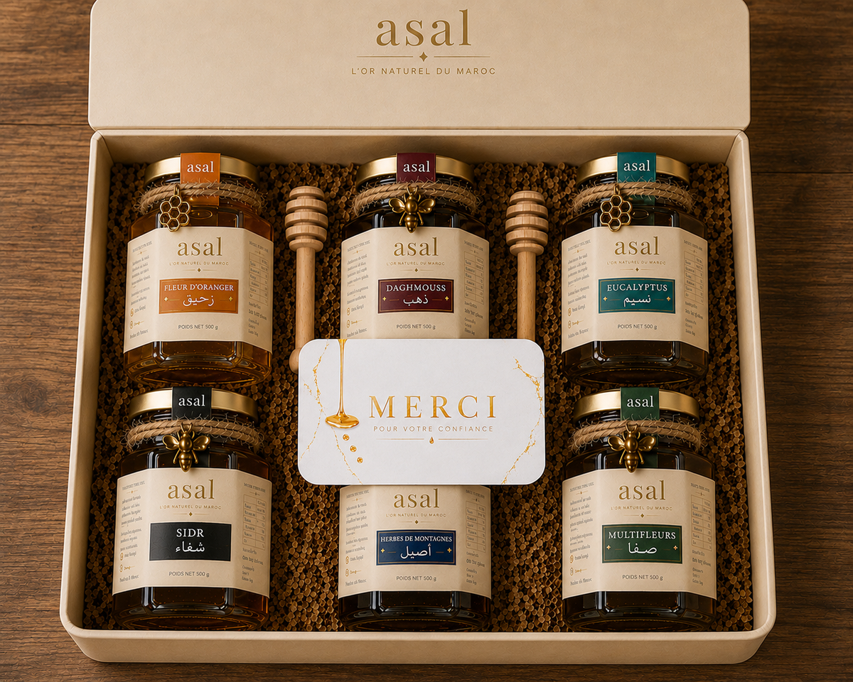 Coffret Cosy – 6 Miels d'Exception ( Pots de 250 G)