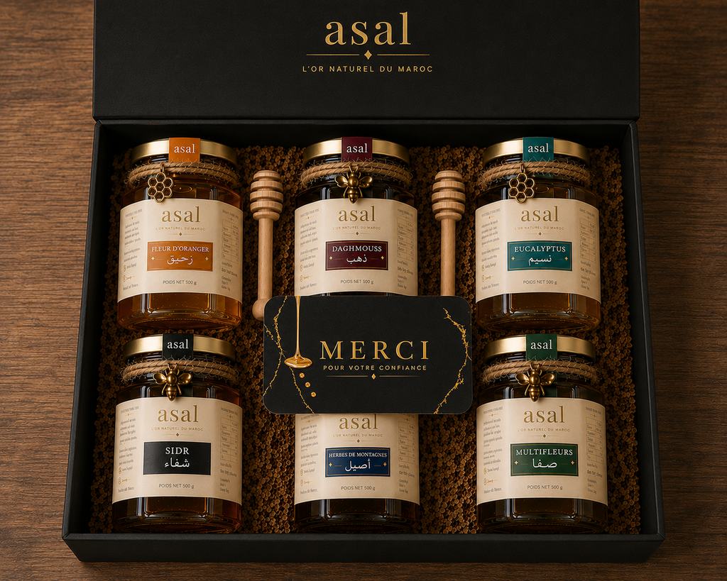 Coffret Cosy – 6 Miels d'Exception ( Pots de 250 G)