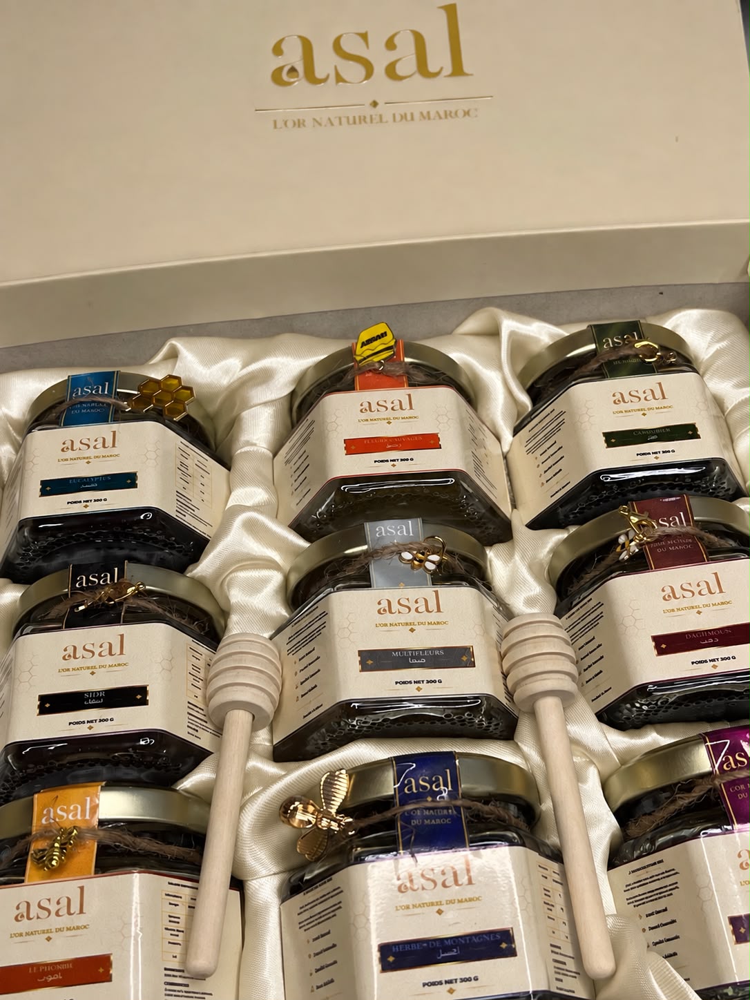 Coffret Découverte – 9 Miels d'Exception ( Pots de 100 G)
