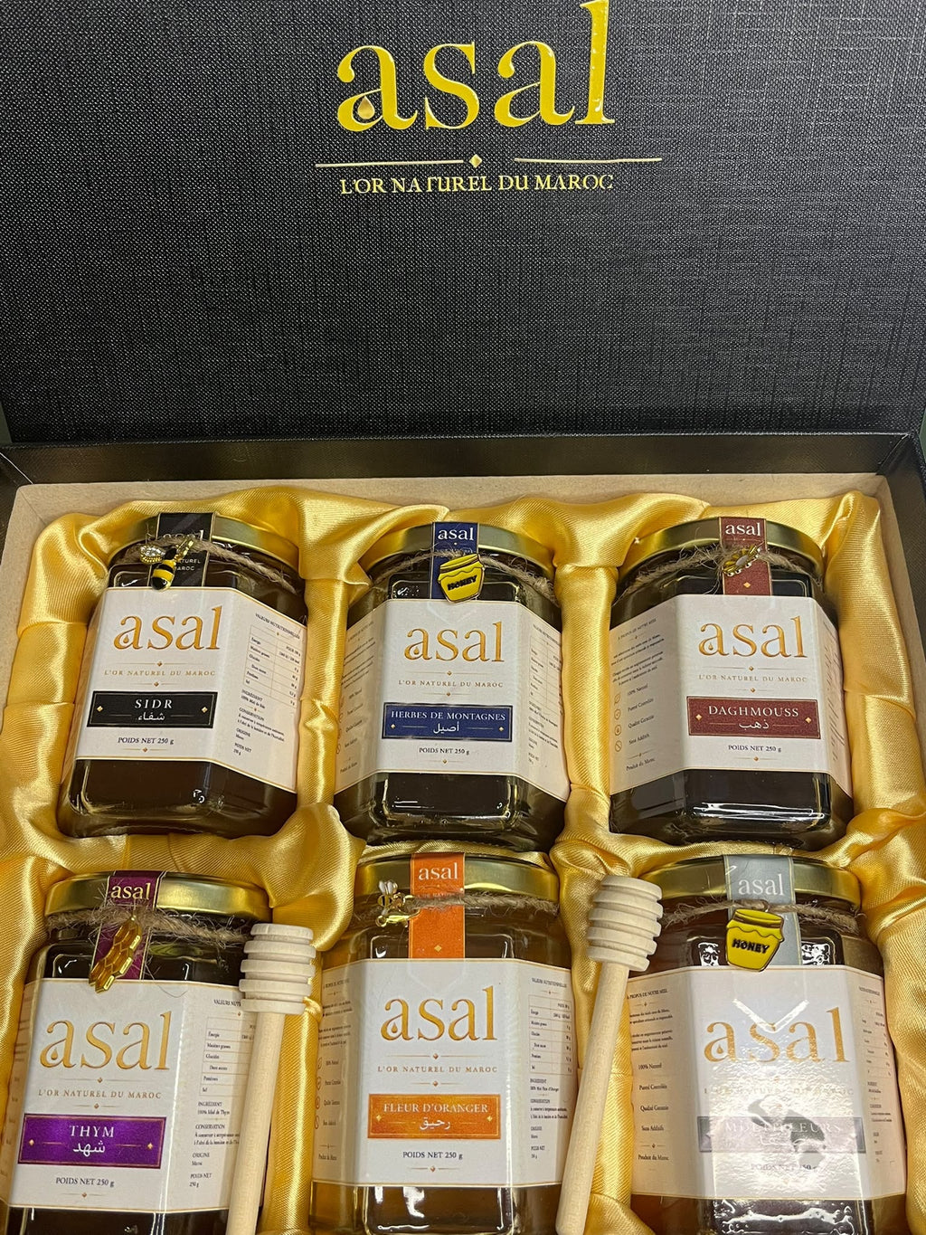 Coffret Cosy – 6 Miels d'Exception ( Pots de 250 G)